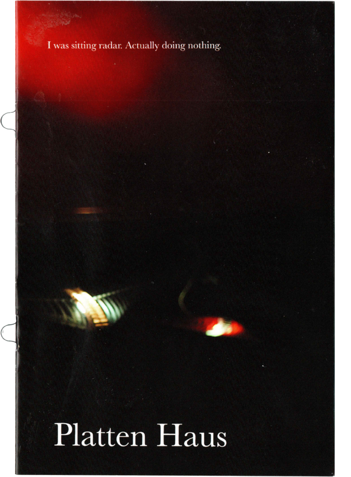 Cover of Catalogue 3, Air Space: a dark photograph of lit Dream Bomber pendants under the story's opening line